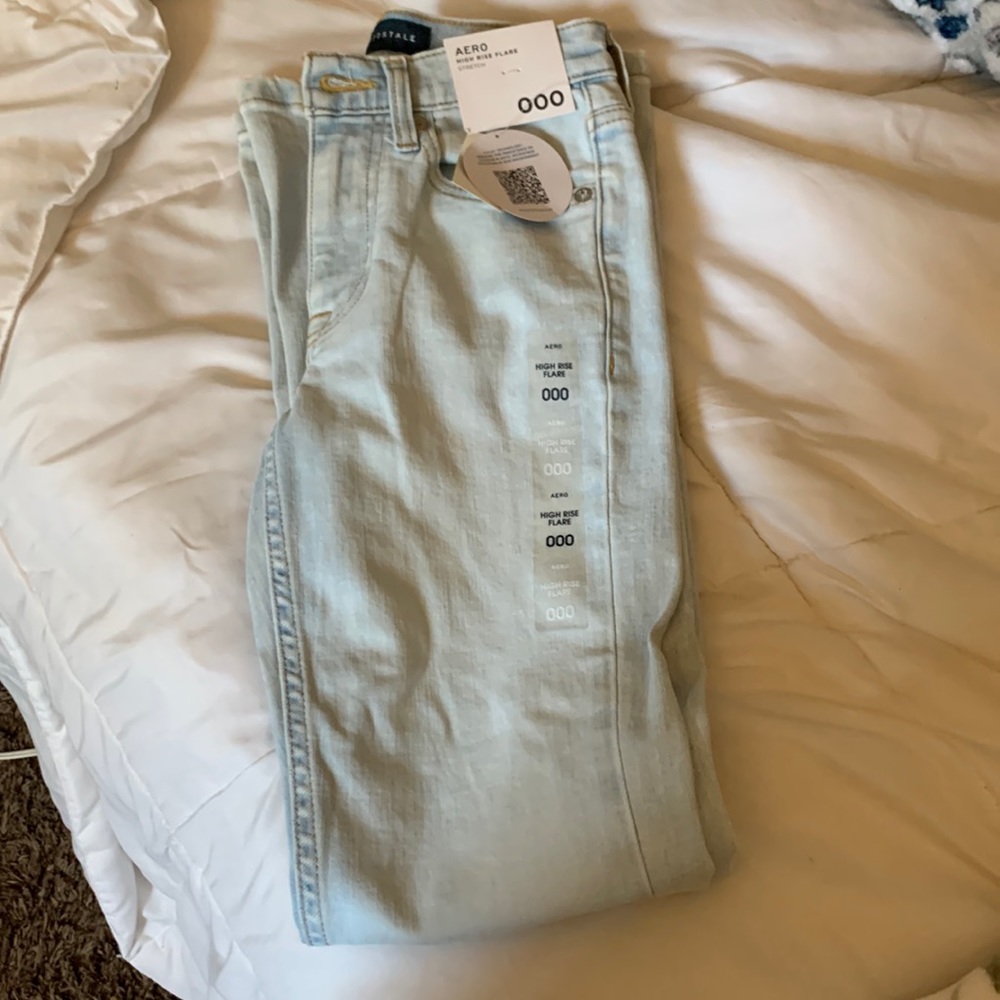 High rise flared jeans